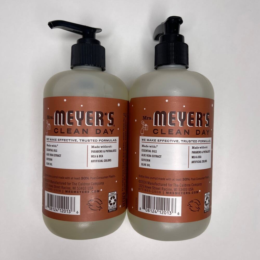 Set of 2 — Mrs. Meyers Gingerbread Liquid Hand Soap Limited Edition Holiday NEW! - Picture 4 of 10